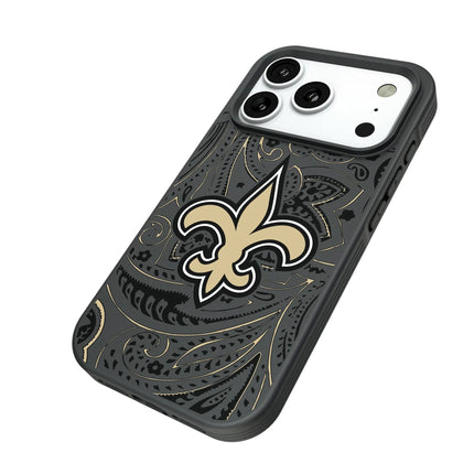 New Orleans Saints Paisley Bump Phone Case for Apple iPhone