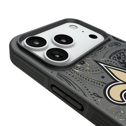 New Orleans Saints Paisley Bump Phone Case for Apple iPhone
