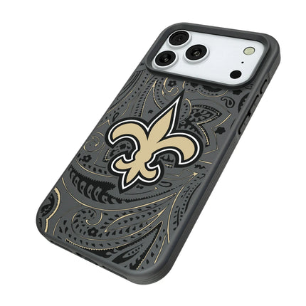 New Orleans Saints Paisley Bump Phone Case for Apple iPhone