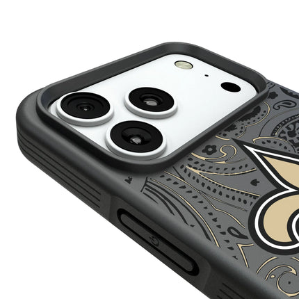 New Orleans Saints Paisley Bump Phone Case for Apple iPhone
