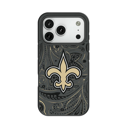 New Orleans Saints Paisley Bump Phone Case for Apple iPhone