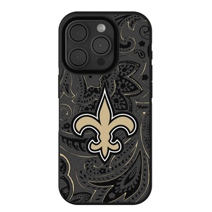 New Orleans Saints Paisley Bump Phone Case for Apple iPhone