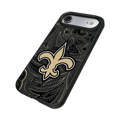 New Orleans Saints Paisley MagSafe Compatible Phone Case for Apple iPhone