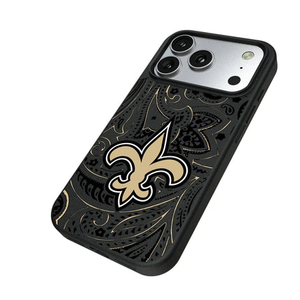 New Orleans Saints Paisley MagSafe Compatible Phone Case for Apple iPhone