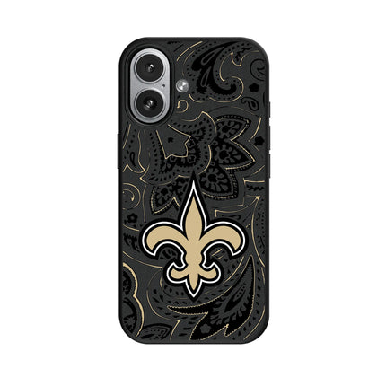 New Orleans Saints Paisley MagSafe Compatible Phone Case for Apple iPhone