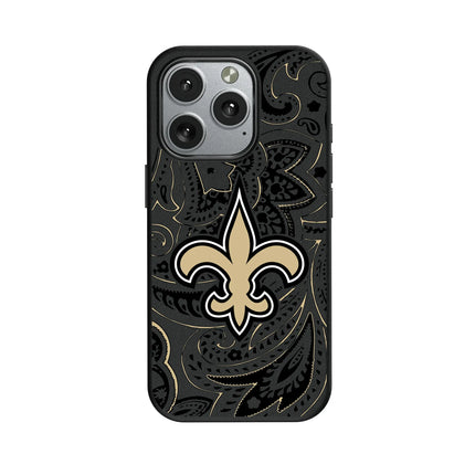 New Orleans Saints Paisley MagSafe Compatible Phone Case for Apple iPhone