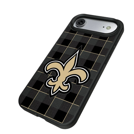 New Orleans Saints Plaid MagSafe Compatible Phone Case for Apple iPhone