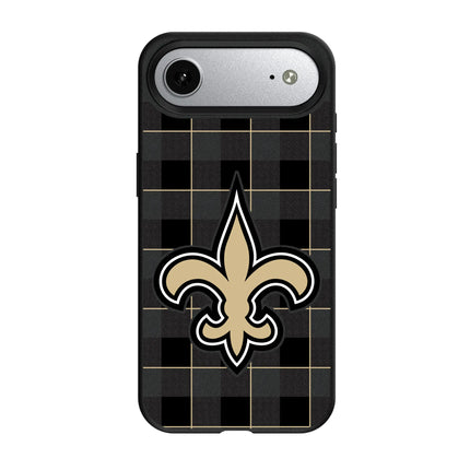 New Orleans Saints Plaid MagSafe Compatible Phone Case for Apple iPhone