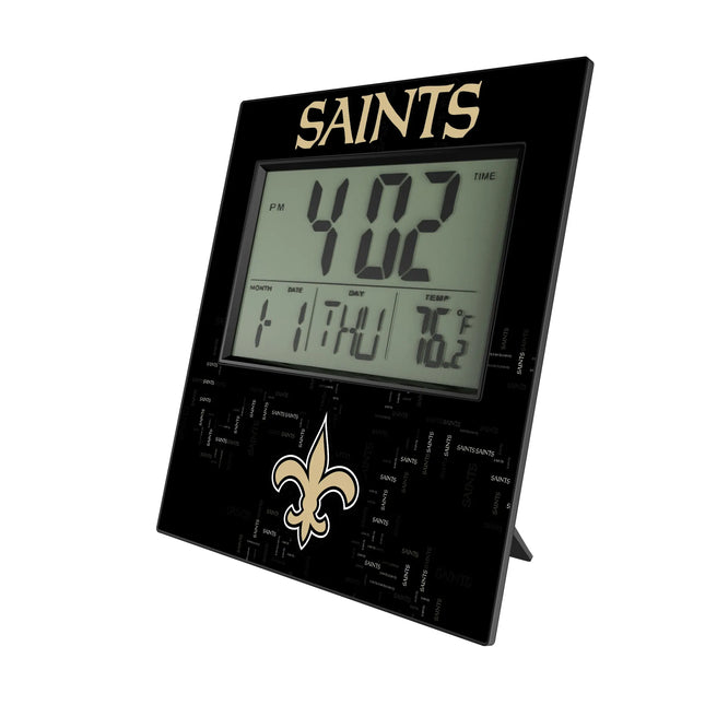 New Orleans Saints Quadtile Wall Clock