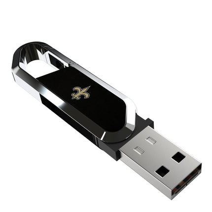 New Orleans Saints Solid USB 64GB Clip Style Flash Drive