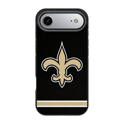 New Orleans Saints Stripe Bump Phone Case for Apple iPhone
