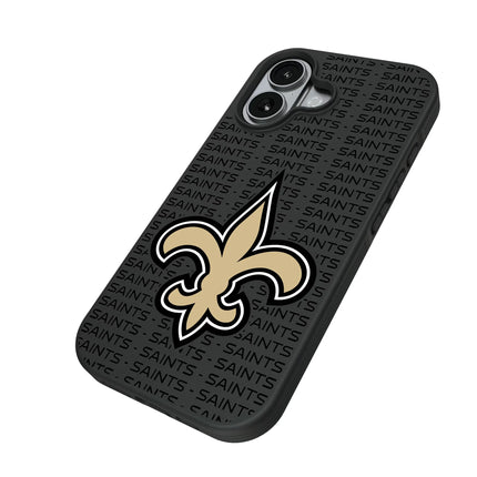 New Orleans Saints Text Backdrop Bump Phone Case for Apple iPhone