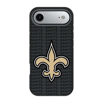 New Orleans Saints Text Backdrop Bump Phone Case for Apple iPhone