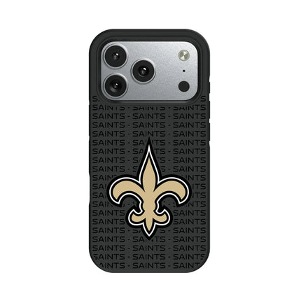 New Orleans Saints Text Backdrop Bump Phone Case for Apple iPhone