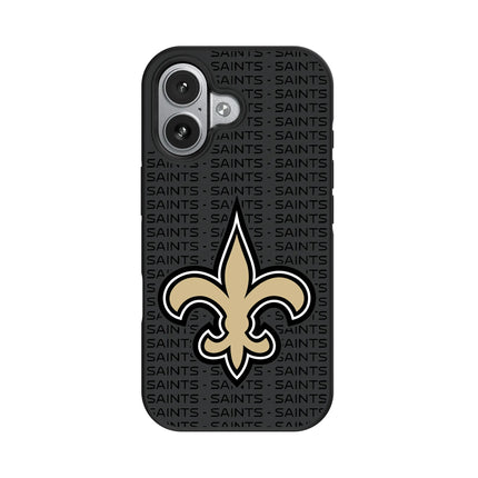 New Orleans Saints Text Backdrop Bump Phone Case for Apple iPhone