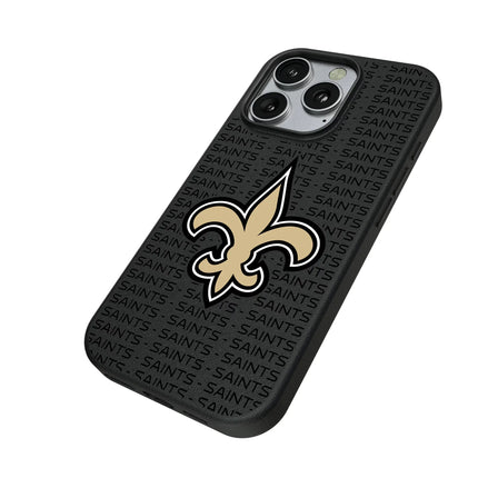 New Orleans Saints Text Backdrop MagSafe Compatible Phone Case for Apple iPhone