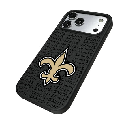 New Orleans Saints Text Backdrop MagSafe Compatible Phone Case for Apple iPhone
