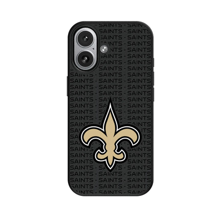 New Orleans Saints Text Backdrop MagSafe Compatible Phone Case for Apple iPhone