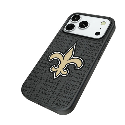 New Orleans Saints Text Backdrop MagSafe Compatible Phone Case for Apple iPhone
