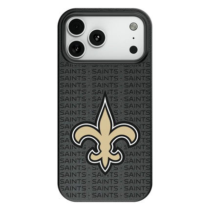 New Orleans Saints Text Backdrop MagSafe Compatible Phone Case for Apple iPhone
