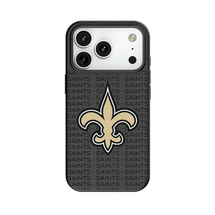 New Orleans Saints Text Backdrop MagSafe Compatible Phone Case for Apple iPhone