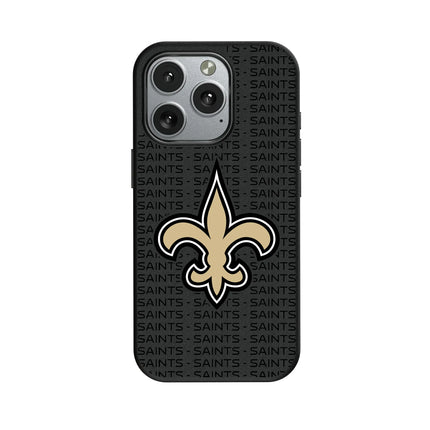 New Orleans Saints Text Backdrop MagSafe Compatible Phone Case for Apple iPhone