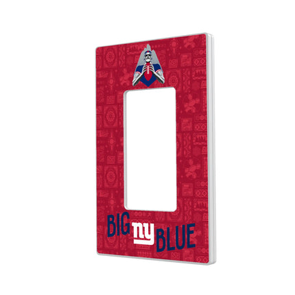 New York Giants Deco Hidden-Screw Light Switch Plate