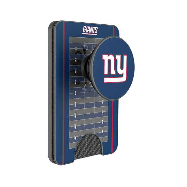 New York Giants Field PopSockets MagSafe-Compatible PopWallet+