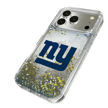 New York Giants Linen Glitter Phone Case for Apple iPhone