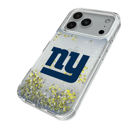 New York Giants Linen Glitter Phone Case for Apple iPhone