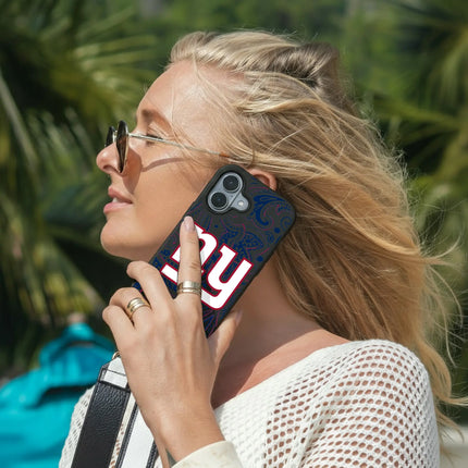 New York Giants Paisley Bump Phone Case for Apple iPhone