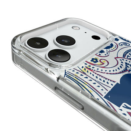 New York Giants Paisley Glitter Phone Case for Apple iPhone