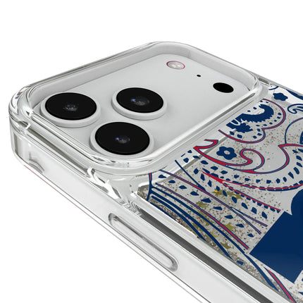 New York Giants Paisley Glitter Phone Case for Apple iPhone