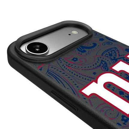 New York Giants Paisley MagSafe Compatible Phone Case for Apple iPhone