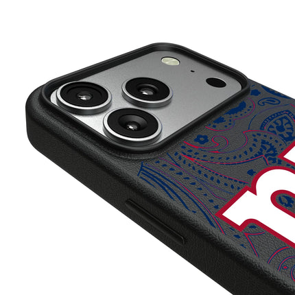 New York Giants Paisley MagSafe Compatible Phone Case for Apple iPhone