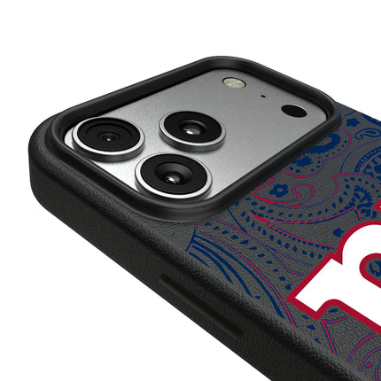 New York Giants Paisley MagSafe Compatible Phone Case for Apple iPhone