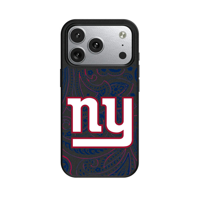 New York Giants Paisley MagSafe Compatible Phone Case for Apple iPhone