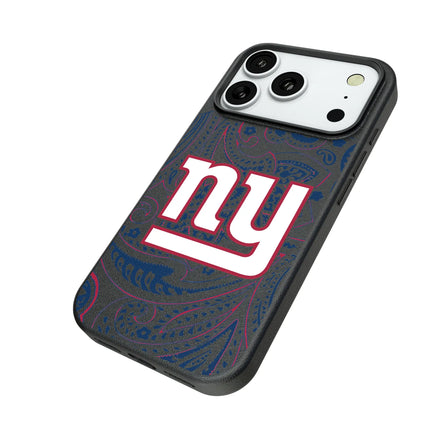 New York Giants Paisley MagSafe Compatible Phone Case for Apple iPhone