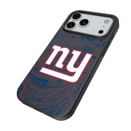 New York Giants Paisley MagSafe Compatible Phone Case for Apple iPhone