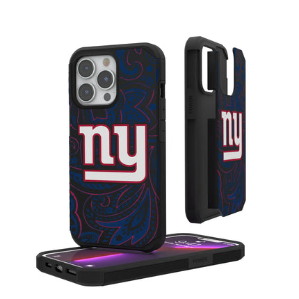 New York Giants Paisley Rugged Phone Case for Apple iPhone