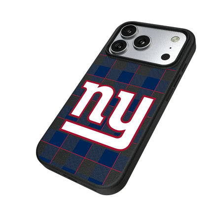 New York Giants Plaid MagSafe Compatible Phone Case for Apple iPhone