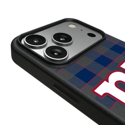 New York Giants Plaid MagSafe Compatible Phone Case for Apple iPhone