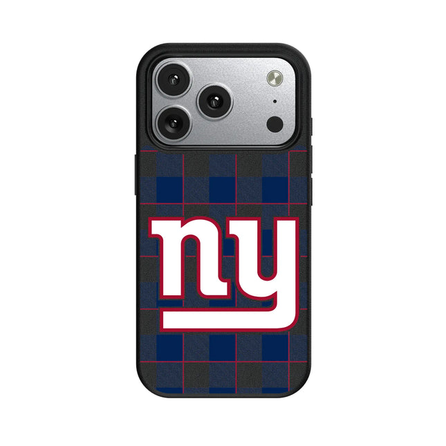 New York Giants Plaid MagSafe Compatible Phone Case for Apple iPhone