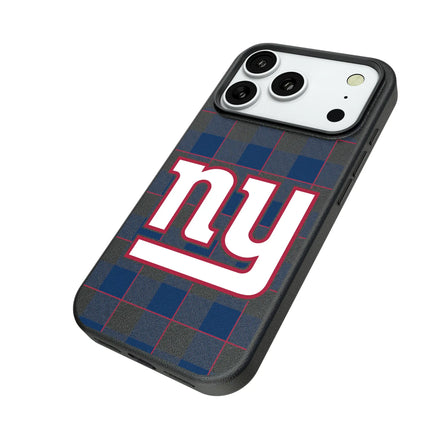 New York Giants Plaid MagSafe Compatible Phone Case for Apple iPhone