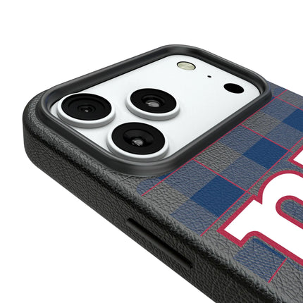 New York Giants Plaid MagSafe Compatible Phone Case for Apple iPhone