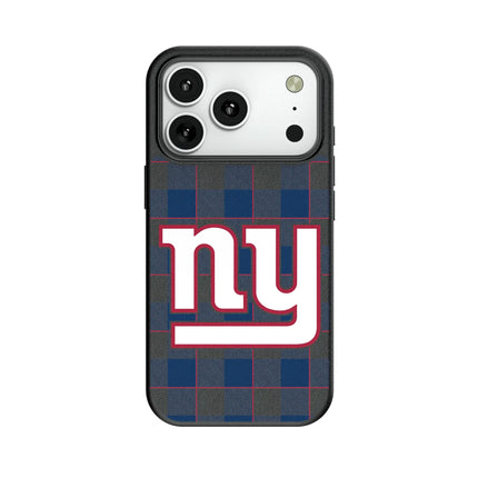 New York Giants Plaid MagSafe Compatible Phone Case for Apple iPhone