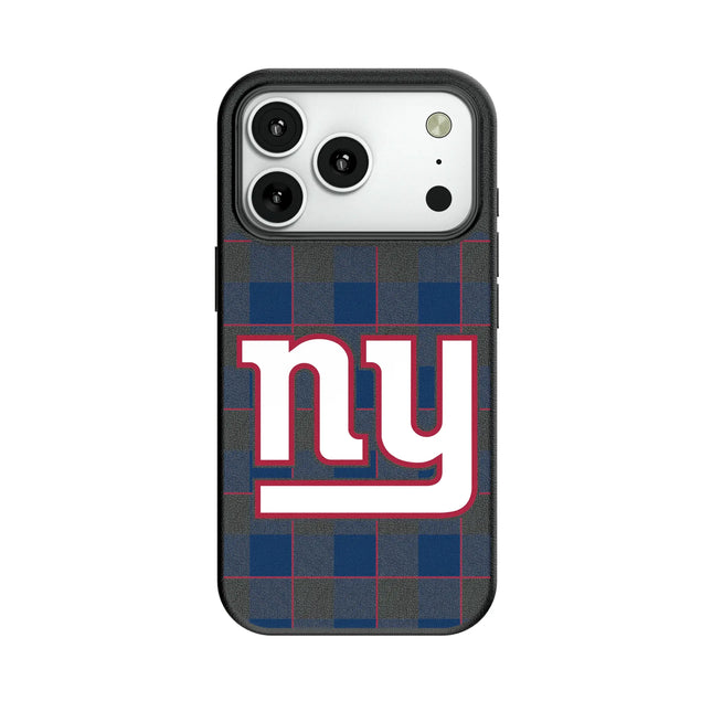 New York Giants Plaid MagSafe Compatible Phone Case for Apple iPhone