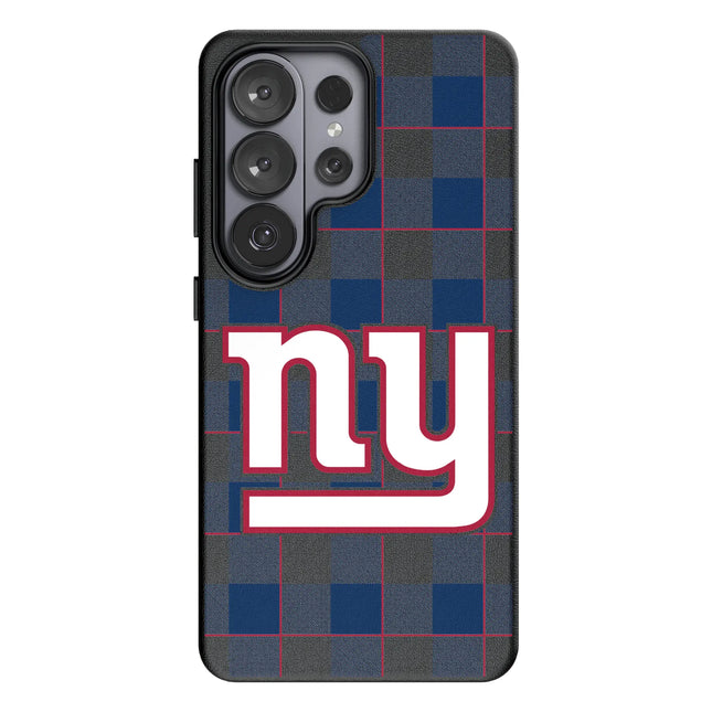 New York Giants Plaid MagSafe Compatible Phone Case for Samsung Galaxy