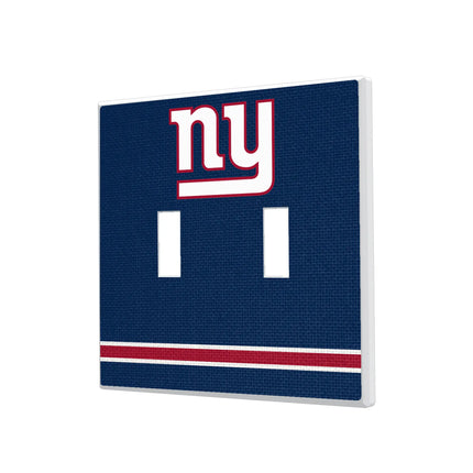 New York Giants Stripe Hidden-Screw Light Switch Plate