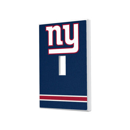 New York Giants Stripe Hidden-Screw Light Switch Plate